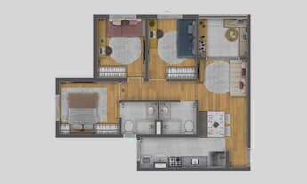 Imagem 6: IX Tatuapé Construtora IX Construção 57 metros 03 dormitórios suíte varanda