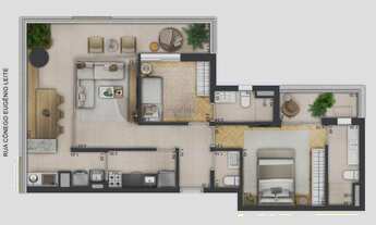Imagem 4: Platz 450 | Construtora Sequóia | Construção | 92 metros | 02 suítes | lavabo