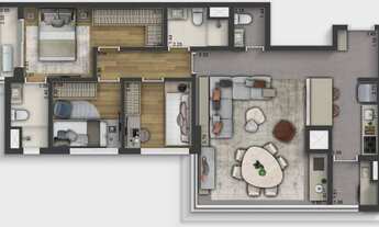 Imagem 4: Tons Klabin | Construtora Paes e Gregori | Construção | 90 metros | 03 dormitórios