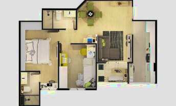 Imagem 4: Mirante Flamboyant | Construtora Emplanej | Construção | 52 metros | 02 dormitórios