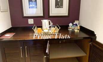 Imagem 4: Flat disponível para locação no Quality Suites Alphaville, com 40m², 1 dormitório e 1 vaga