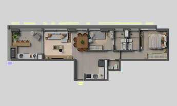 Imagem 5: Botaní Pompeia | Construtora Gamaro | Pronto | 79 metros | 02 dormitórios | suíte