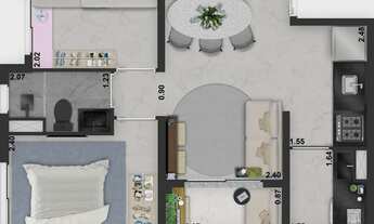 Imagem 6: Welconx Butantã | Construtora Conx | Pronto | 40 metros | 02 dormitórios | com varanda