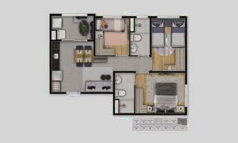 Imagem 4: Pin Osasco | Construtora Bp8 | Pronto | 49 metros | 03 dormitórios | suíte | varanda