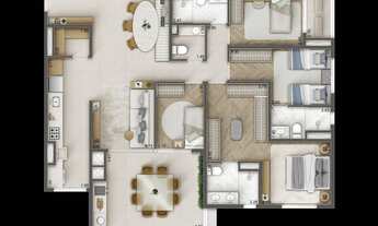 Imagem 4: Raízes Jardim São Paulo | Construtora Mitre | Construção | 128 metros 4 dormitórios