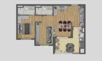 Imagem 4: Win Ibitirama | Construtora Econ | Construção | 54 metros | 02 dormitórios | suíte