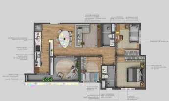 Imagem 4: Villa Pompéia Welconx | Construtora Conx | Construção | 69 metros | 03 dormitórios