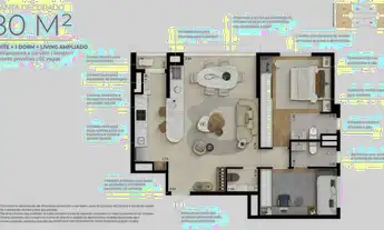 Imagem 4: Yara Por Dubai | Construtora Dubai | Construção | 80 metros | 03 dormitórios | suíte