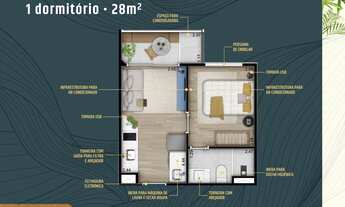 Imagem 4: Do It Perdizes Construtora Riva Construção 28 metros 01 dormitório com varanda