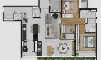 Imagem 4: Aire Alto de Pinheiros | Construtora Trisul | Construção | 124 metros | 03 dormitórios