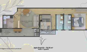 Imagem 2: Apartamento com 2 quartos, Saguaçu - Joinville