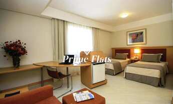 Imagem 4: Flat disponível para venda no Hotel Bienal Suítes, com 28m², 1 dormitório e 1 vaga de gara