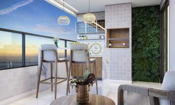 Imagem 2: Apartamento lançamento com vista mar de 01 quarto e sacada gourmet