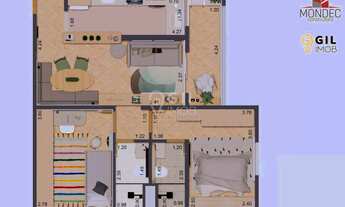 Imagem 3: Apartamento com 2 quartos, Jardim Santa Maria - Jacareí