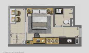 Imagem 4: Nik Perdizes | Construtora Planik | Pronto | 26 metros | Studios com varanda