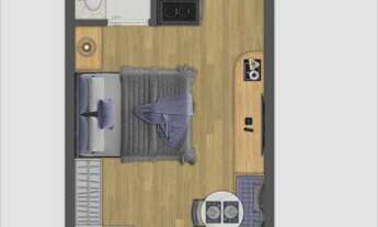 Imagem 5: Joá Pinheiros | Construtora Kallas | Construção | 29 metros | 01 suíte | com varanda