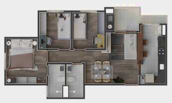 Imagem 4: Sou Special Moment Construtora Sousa Araújo Construção 62 metros 02 dormitórios