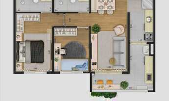 Imagem 5: IX Santana | Construtora IX | Construção | 60 metros | 02 dormitórios | suíte