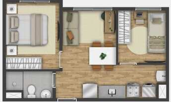 Imagem 4: Vibra Estação São Matheus Construtora Vibra Construção 32 metros 02 dormitórios