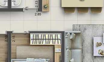 Imagem 4: Inspire Esperança Construtora Graal Construção 65 metros 03 dormitórios suíte