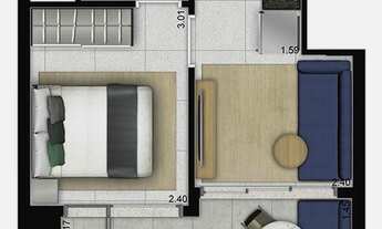 Imagem 4: Eleva Harmonia Studios | Construtora You Inc | Construção | 29 metros | 01 dormitório