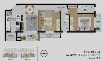Imagem 3: Apartamento com 2 quartos, Floresta - Joinville