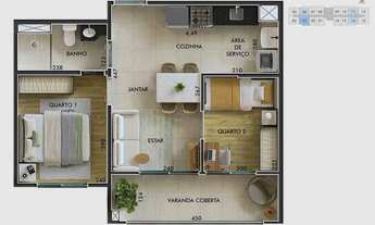 Imagem 5: L1ne Parada Inglesa | Construtora Emccamp | Lançamento | 40 metros | 02 dormitórios