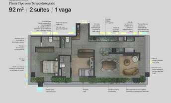 Imagem 6: J329 | Construtora Benx | Construção | 91 metros | 02 suítes | lavabo | varanda