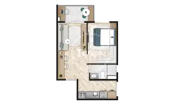 Imagem 4: Supera Conceição | Construtora Tibério | Construção | 35 metros | 01 dormitório