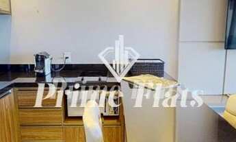 Imagem 4: Flat para locação de alto padrão no V House Faria Lima, com 1 dormitório, 1 vaga e com 46