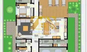 Imagem 5: Casa alto padrão com 4 suítes plenas - 217,52 m² - Caribe Residence & Resort - Palmas/TO