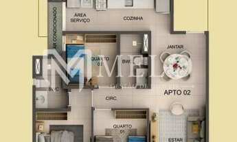 Imagem: CASA CAIADA - Apto com 3qts, 1suite, 1vaga