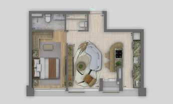 Imagem 4: ArtStone Itaim | Construtora Gamaro | Construção | 54 metros | 01 suíte | lavabo