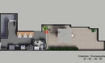 Imagem 5: Apartamento à venda 2 Quartos, 1 Suite, 1 Vaga, Campestre, Santo André - SP