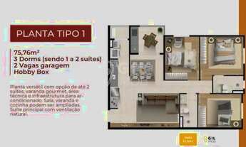 Imagem: Apartamento com 3 quartos, Jardim Califórnia