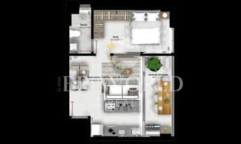 Imagem 5: Lux Oeste de uma suíte no Setor Oeste