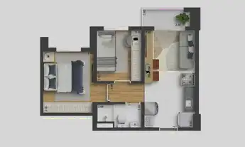 Imagem 4: Elev Butantã | Construtora Trisul | Lançamento | 34 metros | 02 dormitórios