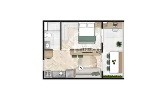 Imagem 5: Supera Conceição | Construtora Tibério | Construção | 35 metros | 01 dormitório