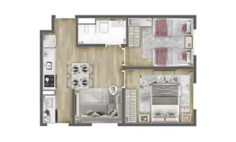Imagem 4: Pop Osasco | Construtora BP8 | Construção | 36 metros | 02 dormitórios | sem varanda