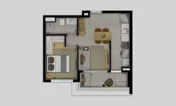 Imagem 4: Moa 292 | Construtora Shpaisman | Pronto | 42 metros | 01 dormitório | com varanda