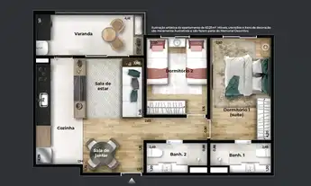 Imagem 4: Best View Residence | Construtora FA Oliva | Construção | 62 metros | 02 dormitórios