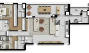 Imagem 6: Viccino | Construtora Tarjab | Construção | 128 metros | 03 suítes | varanda gourmet