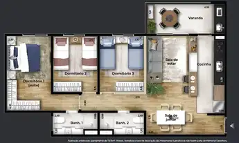 Imagem 4: Best View Residence | Construtora FA Oliva | Construção | 78 metros | 03 dormitórios