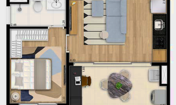 Imagem 4: The Collection Moema | Construtora Trisul | Construção | 37 metros | 01 dormitório