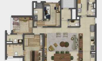 Imagem 5: Reserva Madalena | Construtora Habitram | Construção | 127 metros | 03 suítes