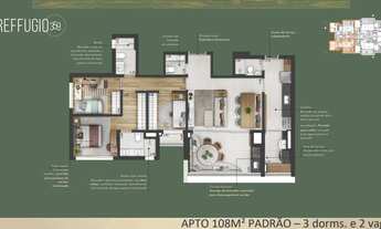 Imagem 5: Reffugio 359 | Construtora MPD | Construção | 108 metros | 03 dormitórios | suíte