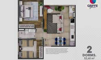 Imagem 5: Griffe Barueri | Construtora EPH | Construção | 52 metros | 02 dormitórios | varanda