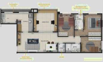 Imagem 5: Locan Lumière Construtora Locan Pronto 83 metros 03 dormitórios suíte lavabo