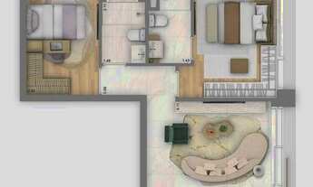 Imagem 4: ArtStone Itaim | Construtora Gamaro | Construção | 69 metros | 02 dormitórios | suíte