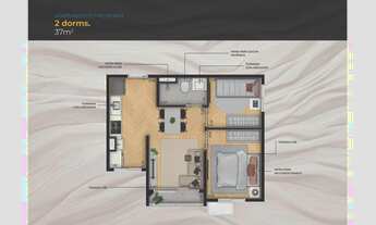 Imagem 5: Line Barra Funda | Construtora Riva | Construção | 37 metros | 02 dormitórios